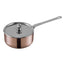 Casseruola mini Maitre D'Copper con manico e coperchio in acciaio cm Ø10x7,3/l 0,35