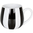 Tazza tè, disegno: Black and White - Stripes ml 420