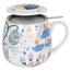 Tazza tè con coperchio e filtro, disegno: Julia Kluge - Sleep Well! ml 420