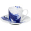 Tazzina caffé Seeing Blue, con piattino ml 85