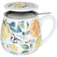 Tazza tè con coperchio e filtro, disegno: Fruity Tea Lemon - Victoria Lowe ml 420/cm Ø8,2x10